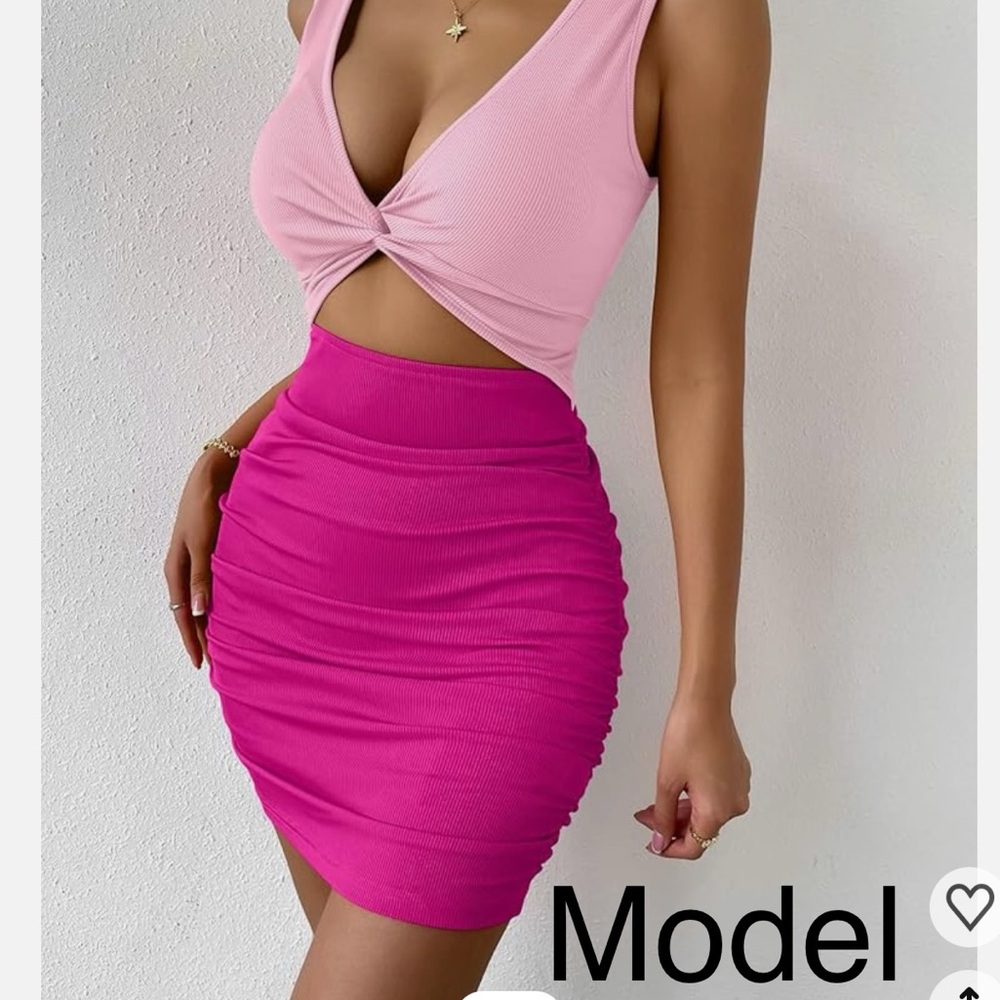 NWT - Pink and Purple Sleeveless Summer Mini-Dress